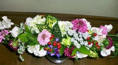2級水平の花束