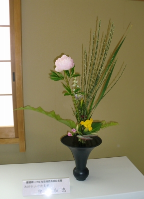 第47回えひめ花まつりでの生け花展示!