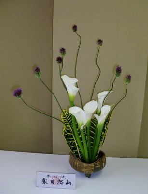 第47回えひめ花まつりでの生け花展示!