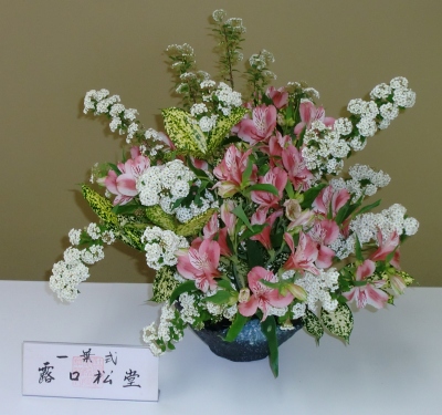 第47回えひめ花まつりでの生け花展示!
