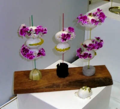 第47回えひめ花まつりでのフラワーアレンジコンテスト展示!