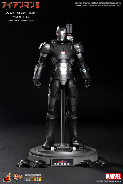 新品HotToys アイアンマン3 ウォーマシン・マーク2 1/6 ダイキャスト