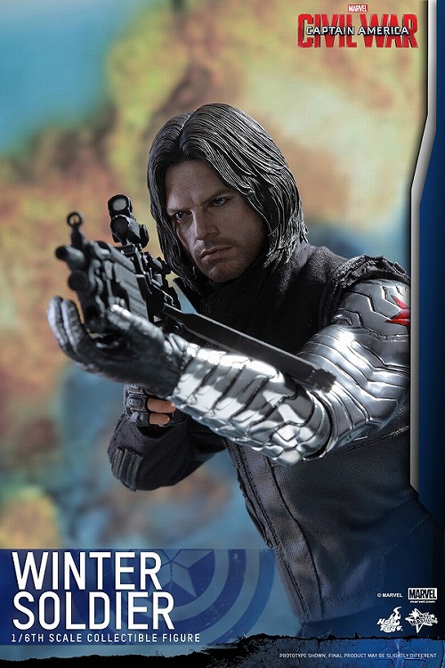 MARVEL - ホットトイズ　ウィンターソルジャー 1/6　シビルウォー ムービー・マスターピース】『シビル・ウォー／キャプテン