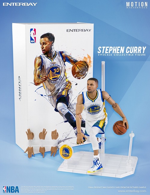 ENTERBAY エンターベイ　ステフィン・カリー　超お得意お値引き Original ENTERBAY Basketball 1/6 Stephen Curry 12 in Action