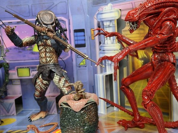 NECA エイリアン　シリーズ1ケナートリビュート　3Dポップアップベース 夢の巨大ジオラマで遊び尽くせ！NECA エイリアンクラブ特典