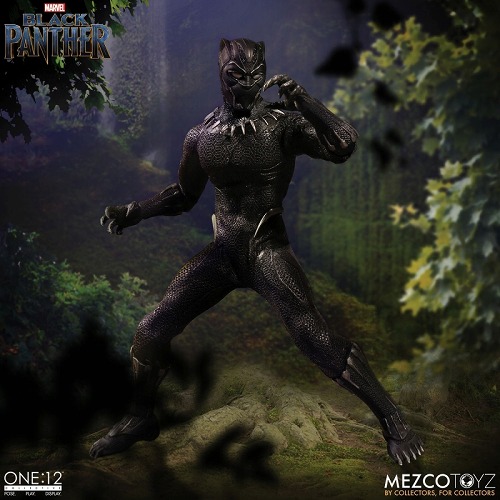 mezco one:12 メズコ トイズ ブラックパンサー フィギュア 1/12 映画も公開間近！メズコ「ワン12コレクティブ」に、漆黒のヒーロー陛下