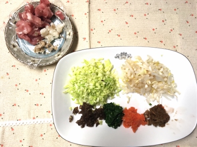 ドッグ☆長崎チャンポン材料2