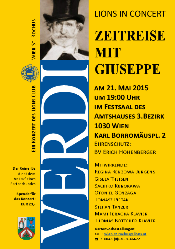 VERDI-Concert (LionsClub-Wien St.Rochus)