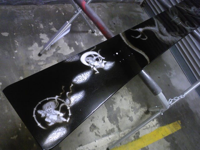 風神雷神エアーブラシ画です。 風神雷神エアーブラシ画です。