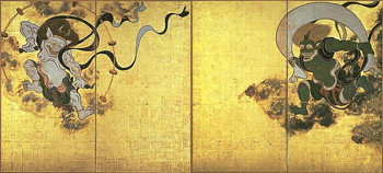 風神雷神図屏風