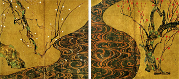 紅白梅図屏風