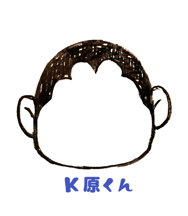富士額 ハート額 似顔絵