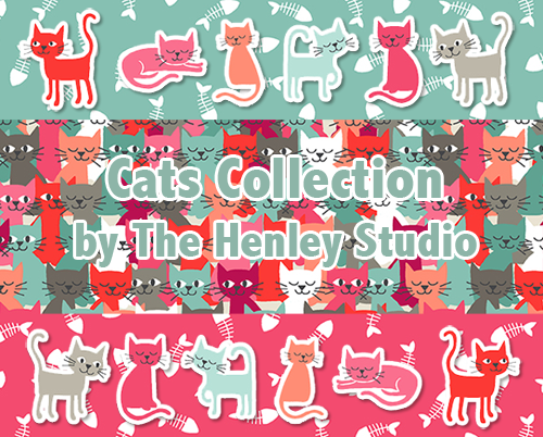 Makower UK Cats Collection by The Henley Studio