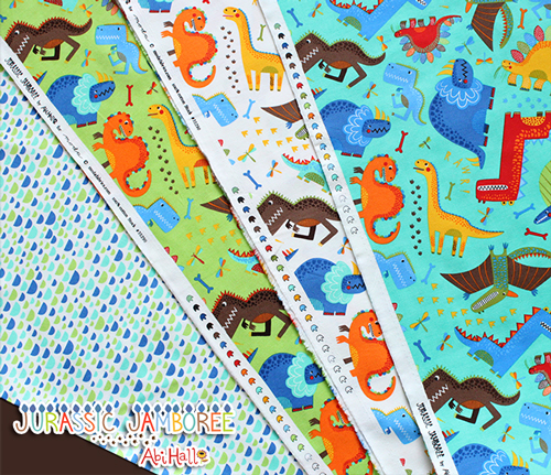 Moda Fabrics Jurassic Jamboree Collection by Abi Hall