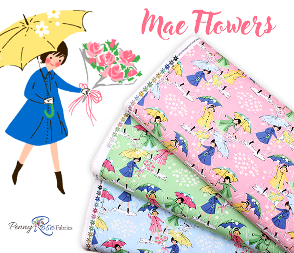 Penny Rose Fabrics Mae Flowers