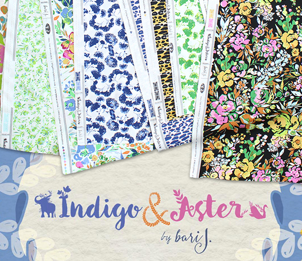 Art Gallery Fabrics Indigo & Aster Collection