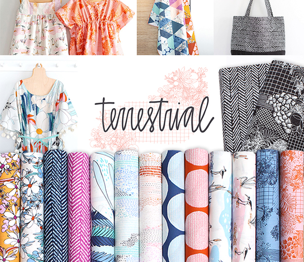 Cloud9 Fabrics Terrestrial Collection by Sarah Watson