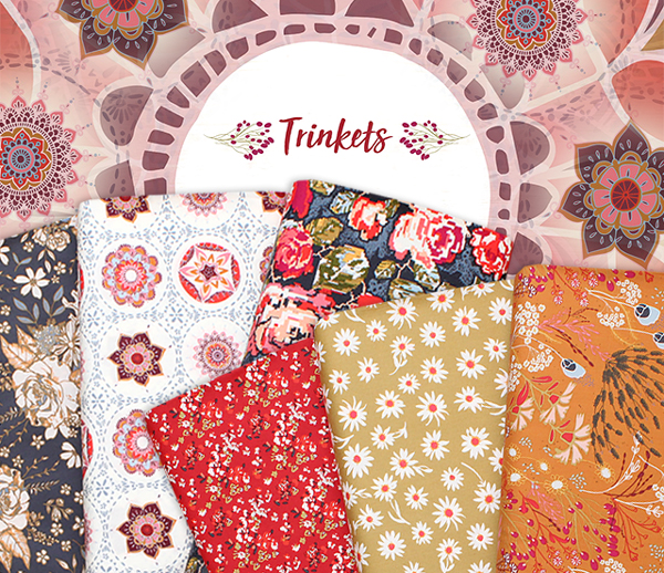 Art Gallery Fabrics Trinkets Fusion Collection by AGF Studio