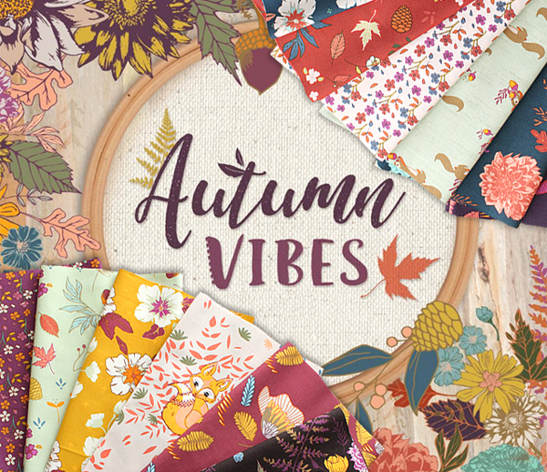 Art Gallery Fabrics Autumn Vibes Collection by Maureen Cracknell