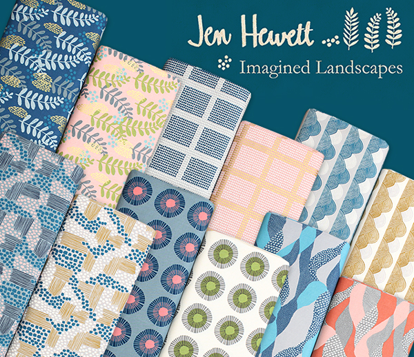 COTTON+STEEL Imagined Landscapes Collection by Jen Hewett