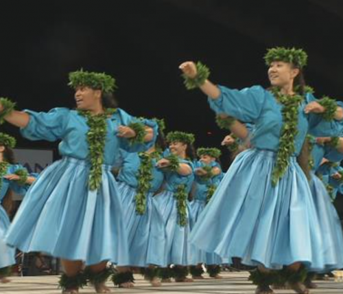 □□ハワイ フラ オブジェ メリモナーク ハワイ最大のフラの祭典