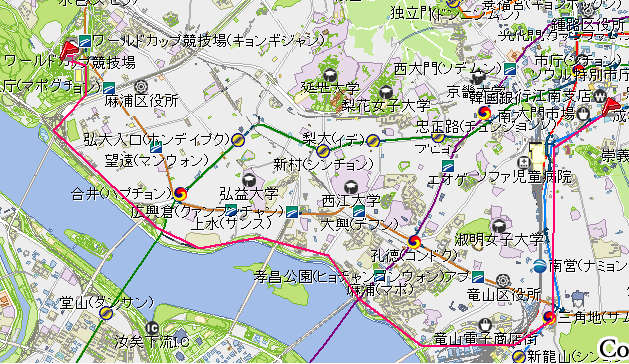 ソウル走行図