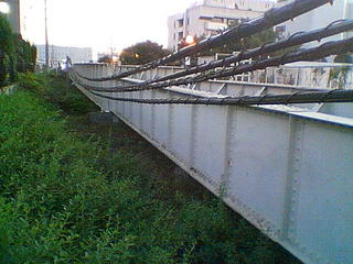 川か運河の跡?