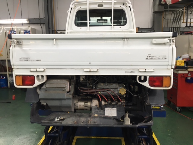 KS4スバル・サンバートラックの車検&追加作業 | アライメント調整 東