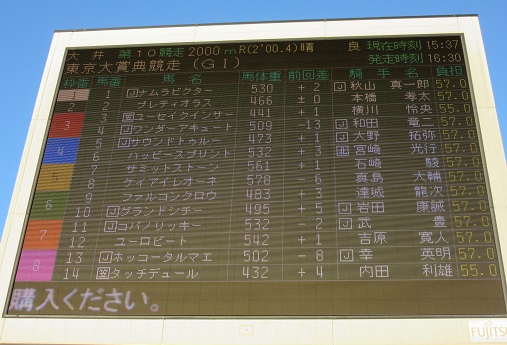 東京大賞典、サウンドトゥルー優勝！ | 南関魂 高橋華代子の南関東競馬