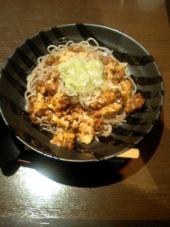 四川風麻婆豆腐そば