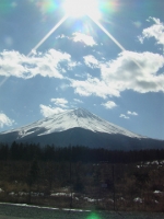 まさにそそり立つ富士山