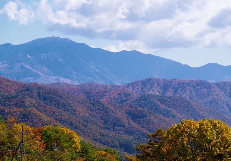 奥秩父連山、清泉寮から