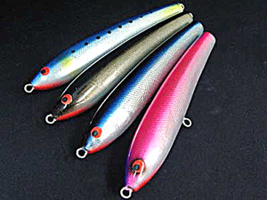 ウッド製ダイビングペンシル indy170f