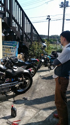 バイクでお出かけ