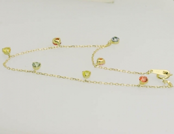 マルチサファイヤブレスレット