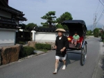 お迎えの人力車
