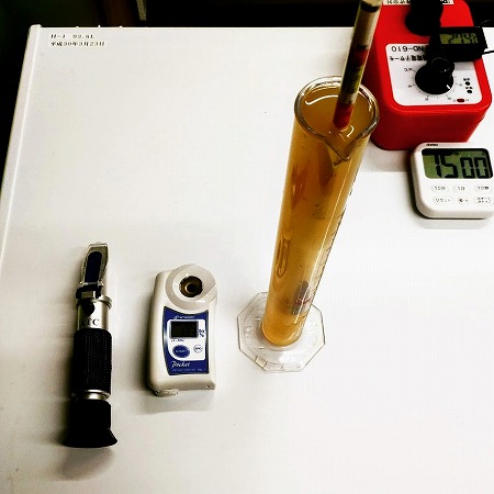 ビールの数値を測定