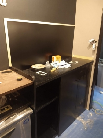 新しくタップをつけ直す棚が完成!