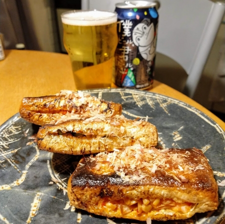 揚げのハサミ焼き