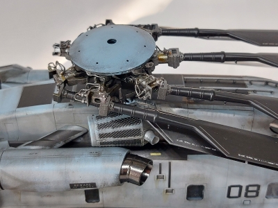 アカデミー製 1/48 CH-53E スーパースタリオン 改修塗装完成品 | 各種
