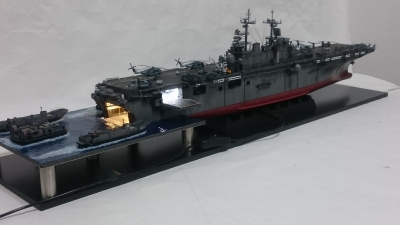 1/350 強襲揚陸艦 ワスプ電飾 フルエッチング 改修塗装 完成品 1/350 強襲揚陸艦 ワスプ電飾 フルエッチング 改修塗装 完成品