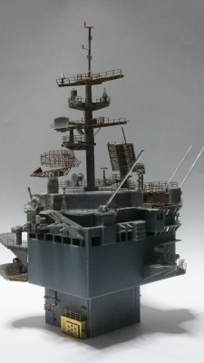 1/350 CVN-65 エンタープライズ 電飾 フルエッチング 大規模 改修塗装