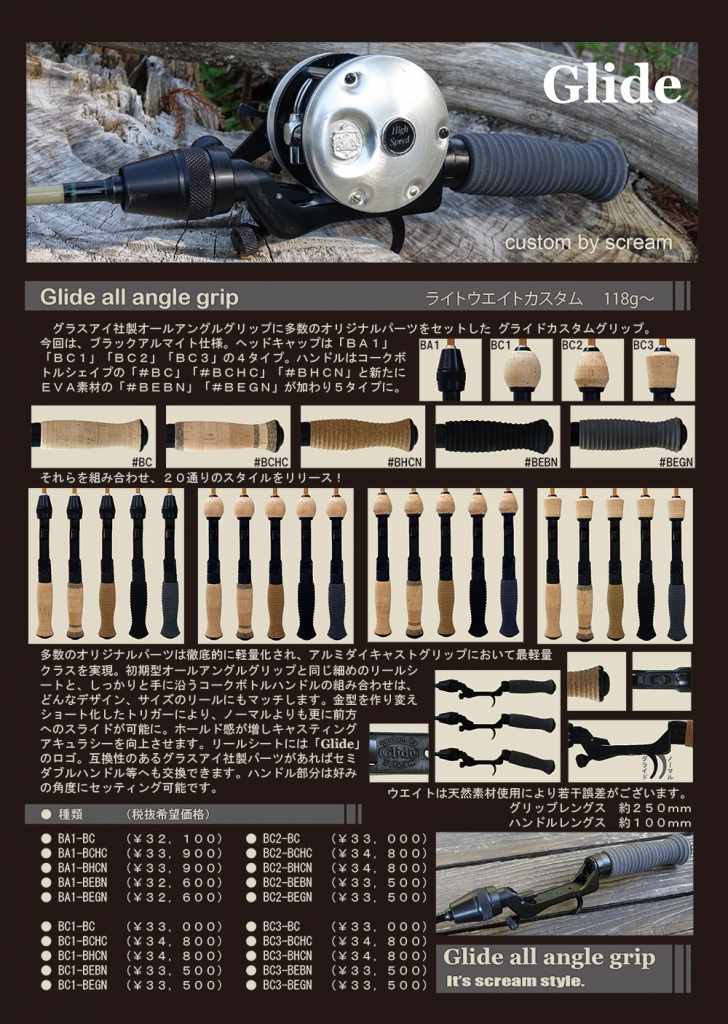 スクリーム グライド オールアングルグリップ用 替えハンドル
