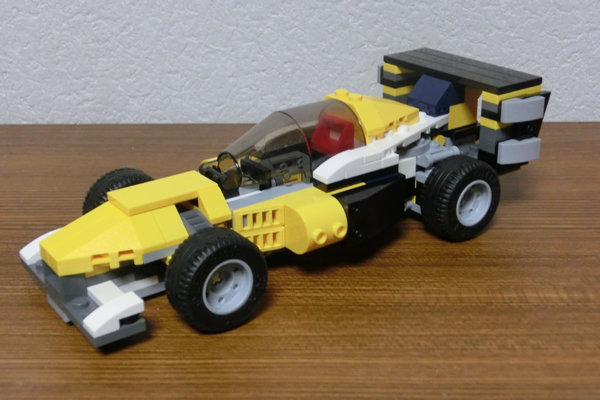 lego creator yellow car