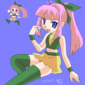 オリキャラ らな子 ピンク