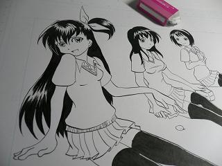 女学生 の絵