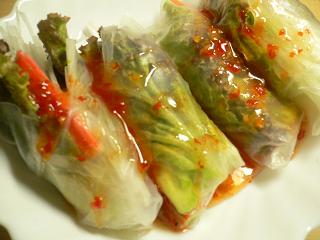 生春巻き。