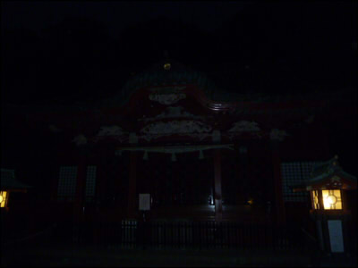 伊豆山神社 真っ暗