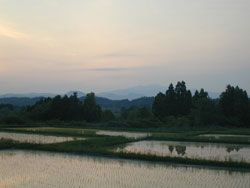 くりはら 栗原市 一迫 夕景