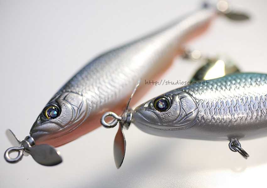 【新品未開封 美品】ニシネルアーワークス デンプシーテール85S シルバー NISHINE LURE WORKS - デンプシーテール85S ソラブルー